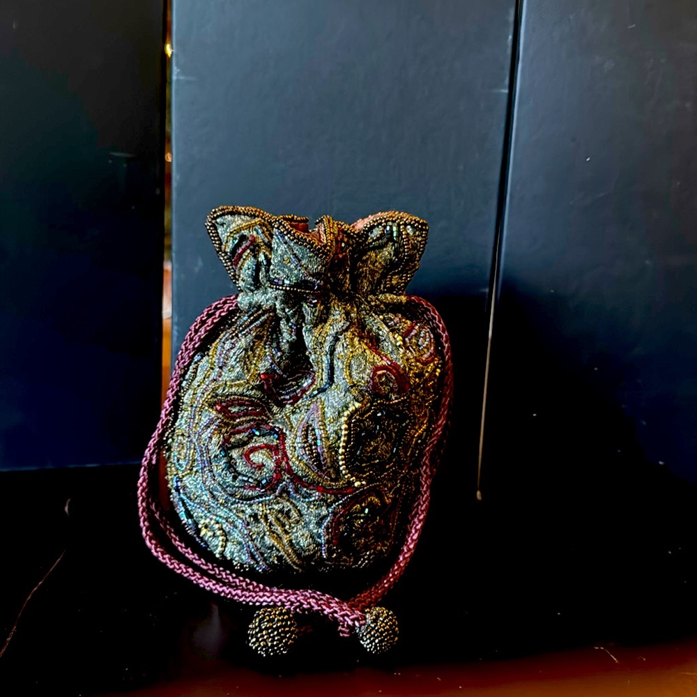 Beaded evening bag